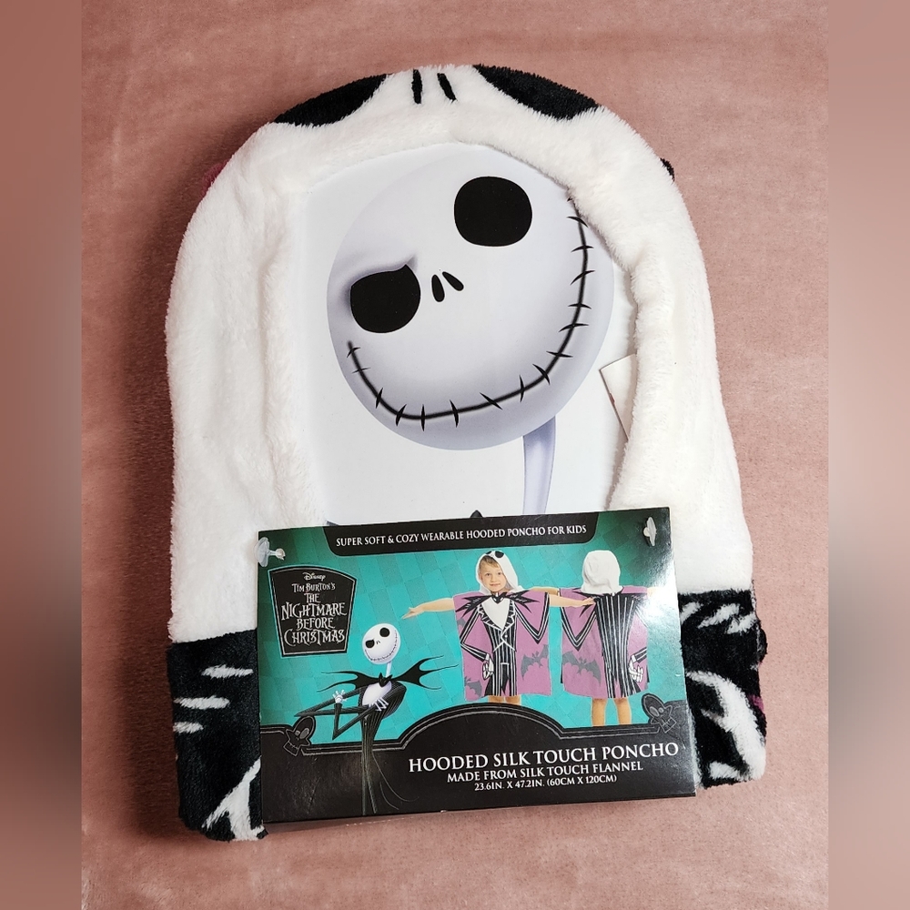 The nightmare before Christmas hooded poncho